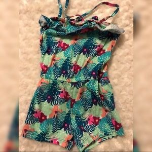 Hawaiian Floral Romper